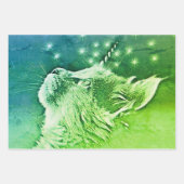 Caticorn Magical Unicorn Cat Inpakpapier Vel (Voorkant 3)