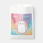 Caticorn Meow-Gical Birthday gift bag Bedankzakje (Voorkant)