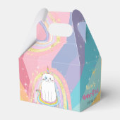 Caticorn Meow-Gical Birthday Gift Favor Box Bedankdoosjes (Achterkant)