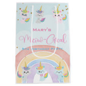 Caticorn Meow-Gical Birthday Medium Cadeauzakje (Achterkant)