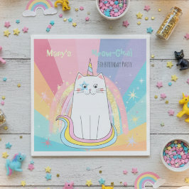 Caticorn Meow-Gical Birthday Servet