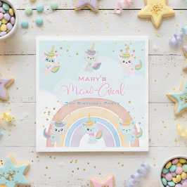 Caticorn Meow-Gical Birthday Servet