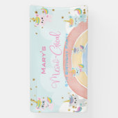 Caticorn Meow-Gical Birthday Spandoek (Verticaal)