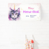 Caticorn Meow-Gical Birthday Spandoek (Insitu)