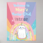 Caticorn Meow-Gical Birthday Welcome Poster (Voorkant)