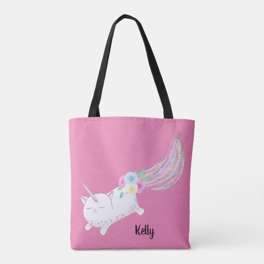 Caticorn Monogram Canvas tas (Achterkant)