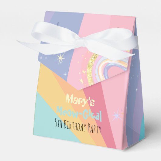 Caticorn Mow-Gical Birthday Gift Bedankdoosjes (Voorkant Zijde)