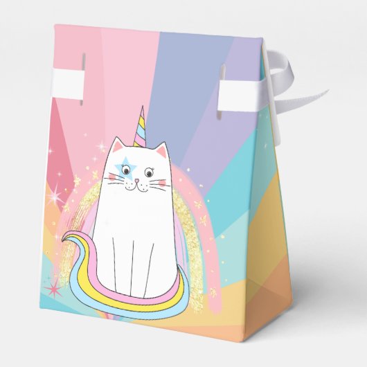Caticorn Mow-Gical Birthday Gift Bedankdoosjes (Achterkant)