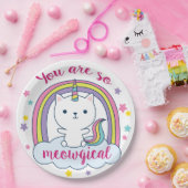 Caticorn | Papieren Bord | Wit (Feest)