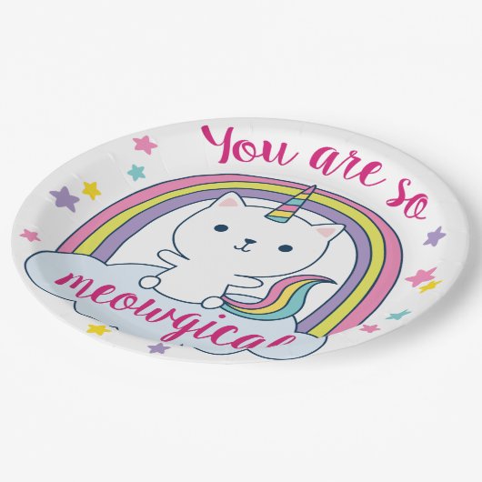 Caticorn | Papieren Bord | Wit (Gekanteld)