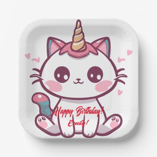 Caticorn Papieren Bordje (Voorkant)