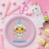 Caticorn Papieren Bordje (Feest)