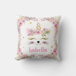 Caticorn personal floral Pillow Kussen