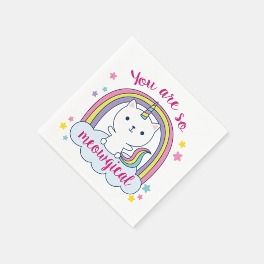 Caticorn | Servetten | Je bent zo Meowical (Hoek)