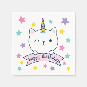 Caticorn Servietten Gefeliciteerd Servet