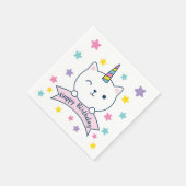 Caticorn | Servietten | Gefeliciteerd Servet (Hoek)