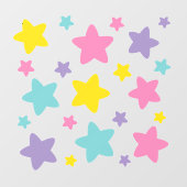 Caticorn Stars | Raamsticker (Vel)