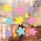 Caticorn Stars | Raamsticker (Vel 2)