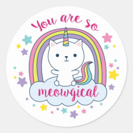 Caticorn | STICKER | Wit