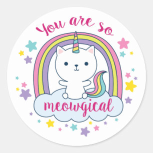 Caticorn   STICKER   Wit