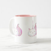 Caticorn Tweekleurige Koffiemok (Voorkant links)