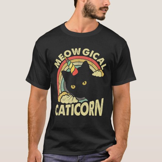  Caticorn Unicorn Cat Kittycorn Girls T-shirt (Voorkant)