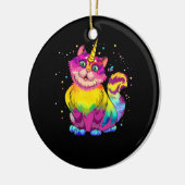 Caticorn Unicorn Cat Unikitty Kittycorn Dye Keramisch Ornament (Links)