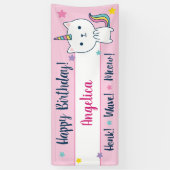 Caticorn | Verjaardagsbanner | Binnen Buiten Spandoek (Verticaal)