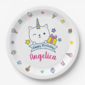 Caticorn Yummies | Papieren Bord | wit (Voorkant)