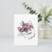 Caticorn | Zo Meowgical Briefkaart (Staand voorkant)