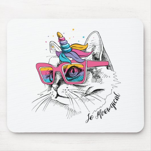 Caticorn | Zo Meowgical Muismat (Voorkant)