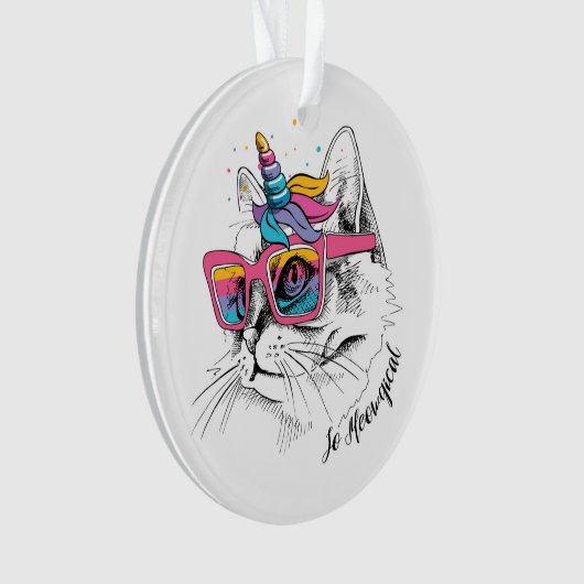 Caticorn | Zo Meowgical Ornament (voorkant)