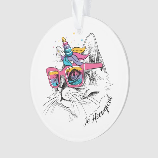 Caticorn | Zo Meowgical Ornament (voorkant)