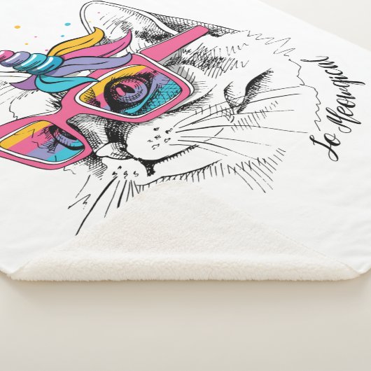 Caticorn | Zo Meowgical Sherpa Deken (3/4)