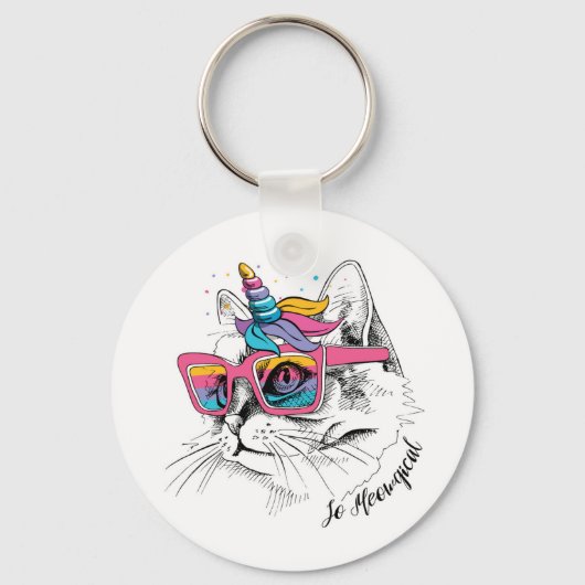 Caticorn | Zo Meowgical Sleutelhanger (Voorkant)