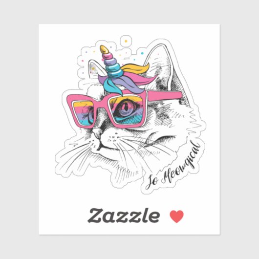 Caticorn | Zo Meowgical Sticker (Vel)