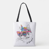 Caticorn | Zo Meowgical Tote Bag (Achterkant)