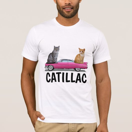 CATILLAC CAT CLASSIC CAR T SHIRT (Voorkant)