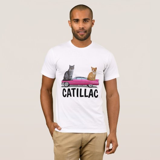 CATILLAC CAT CLASSIC CAR T SHIRT (Voorkant volledig)