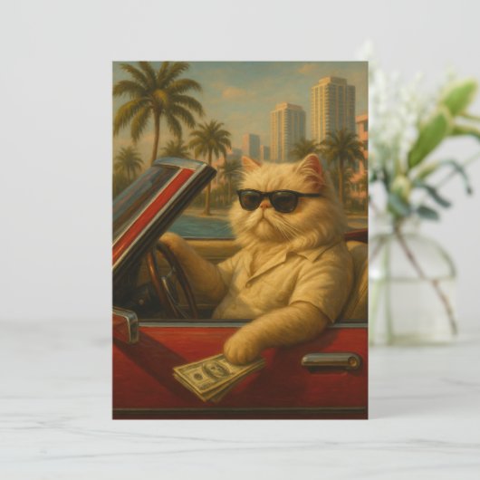 Catillac Vibes Bedankkaart (Staand voorkant)