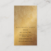 Catina Blauw Navy Grungy Goud Marmer VIP Visitekaartje (Achterkant)