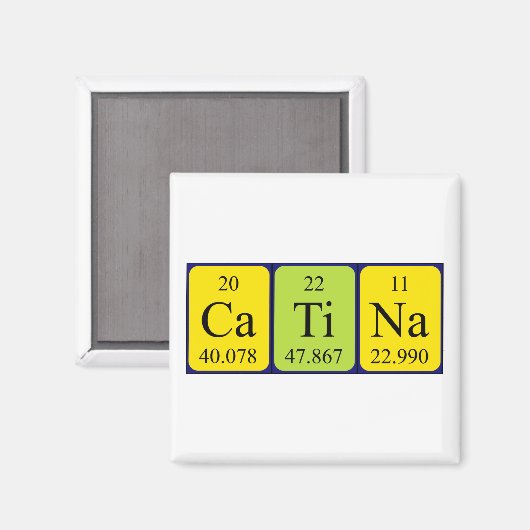 Catina periodieke table name magnet (Voorkant / Achterkant)