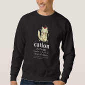 Cation Cat  Cat Mom Cat Science Trui (Voorkant)