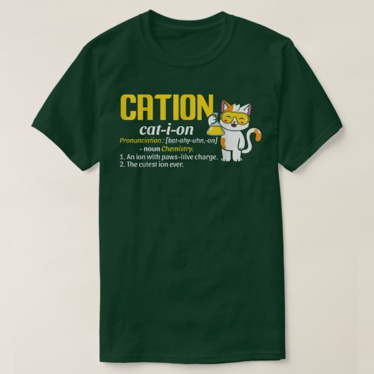 Cation Cat-I-Ion Pronunciation - Science - Boys Gi T-shirt (Design voorkant)