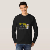 Cation Cute Science Cat Ion Science Eacher Pawsiti T-shirt (Voorkant volledig)