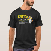 Cation Cute Science Cat Pawsitive Chemistry Teache T-shirt (Voorkant)