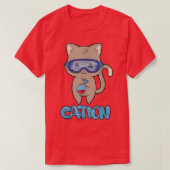 Cation Cute Science Cat Pawsitive Element Chemistr T-shirt (Design voorkant)