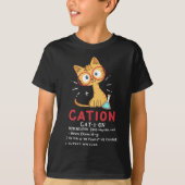 Cation Science Cat Funny Chemistry Science T-shirt (Voorkant)