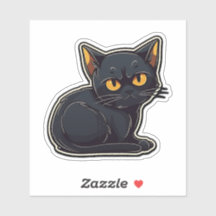 Catitude Black Cat Graphic Design