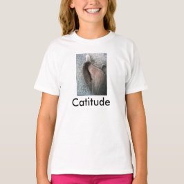 Catitude/Cat pic Mannen T-shirt